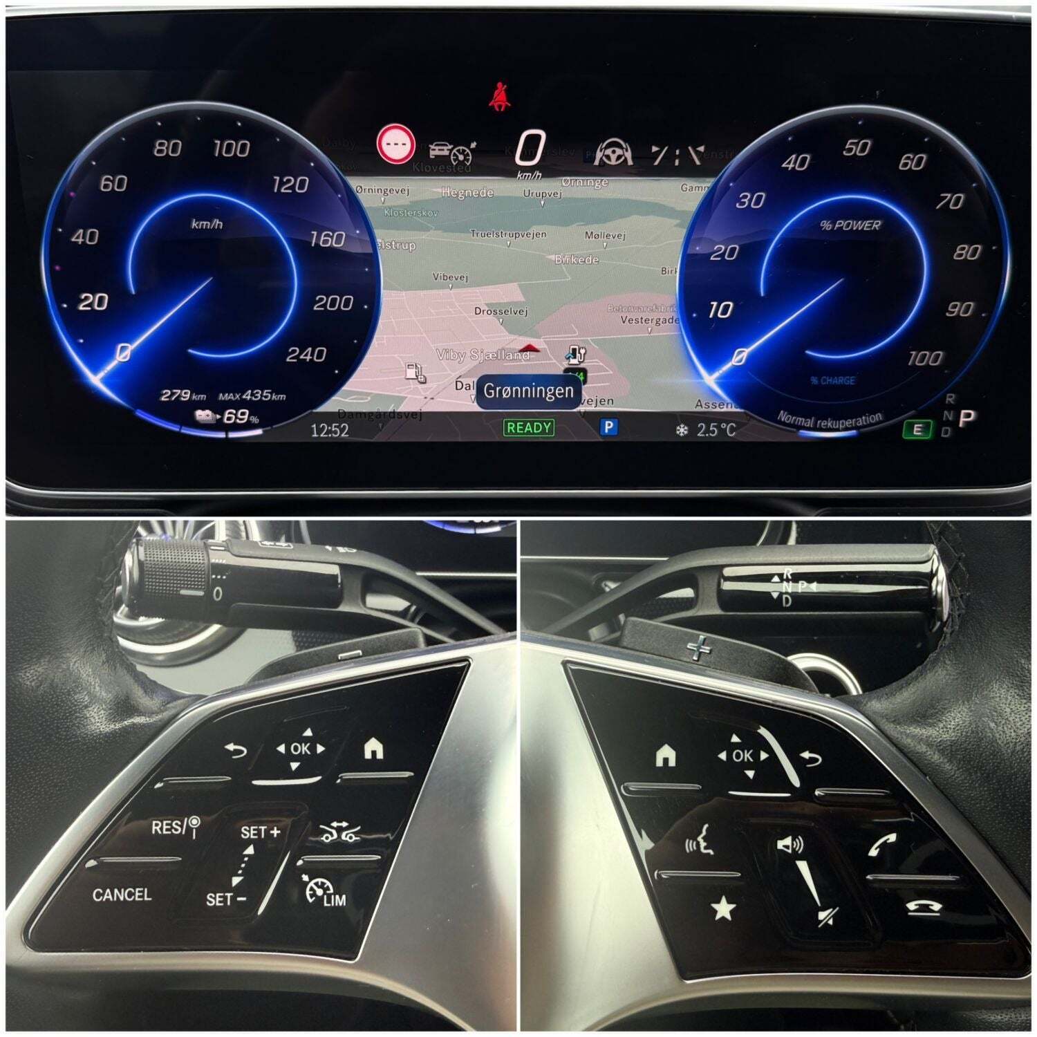 Sølv Mercedes EQE350+ fra 2022