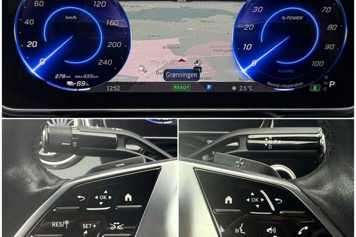 Sølv Mercedes EQE350+ fra 2022