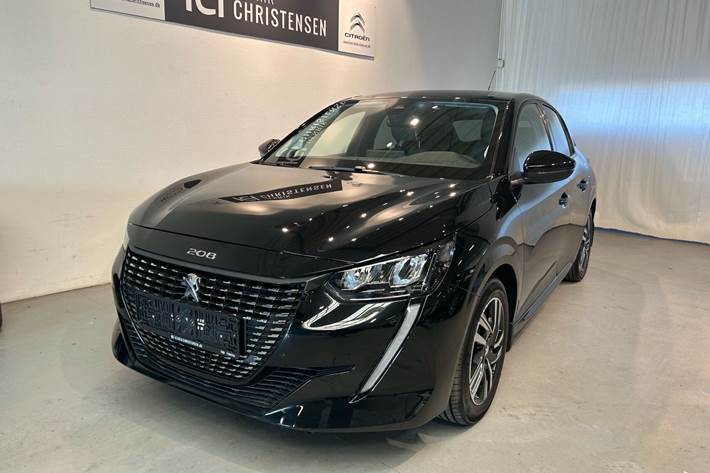 Sort Peugeot 208 fra 2023