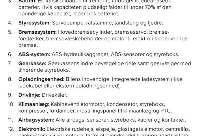 Hvid VW e-Golf VII fra 2017
