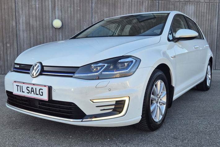Hvid VW e-Golf VII fra 2019