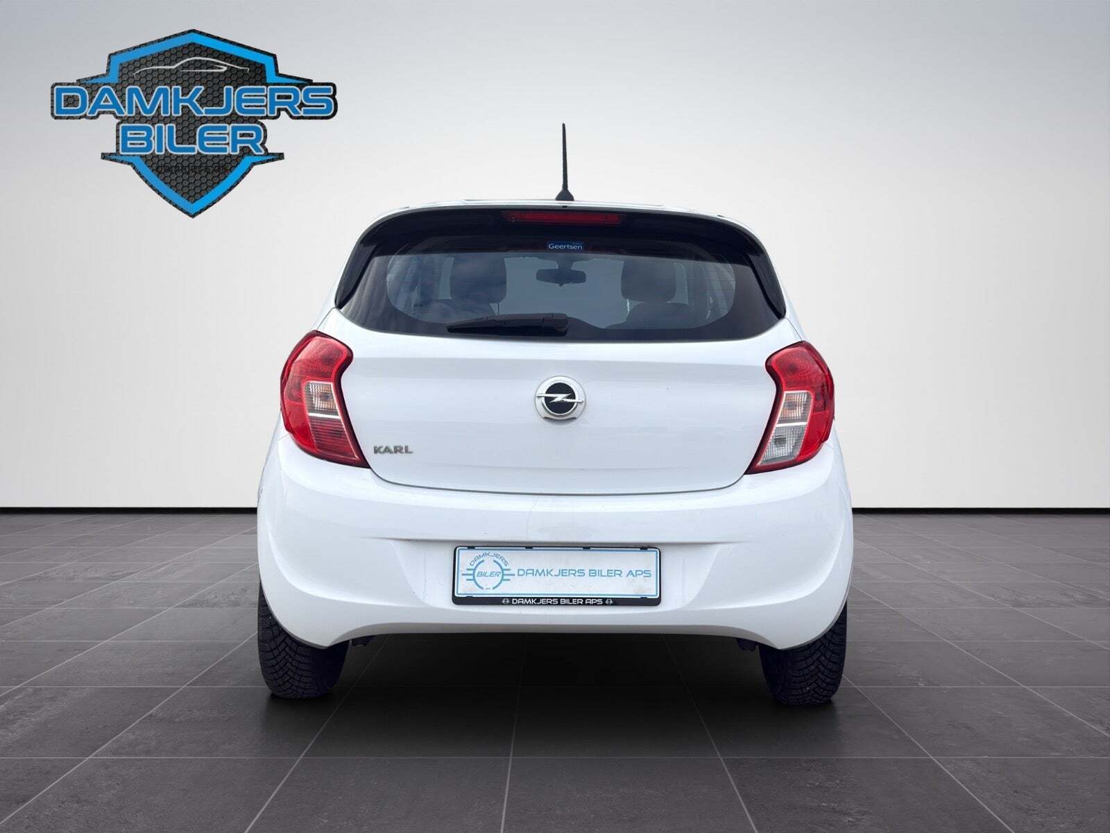 Hvid Opel Karl fra 2016
