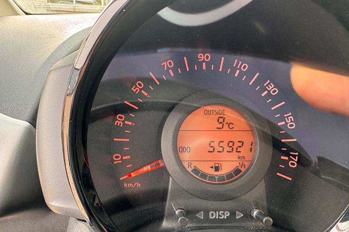 Rød Citroën C1 fra 2015