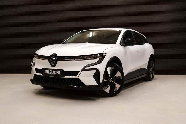 Hvid Renault Megane E-Tech fra 2022 set udefra