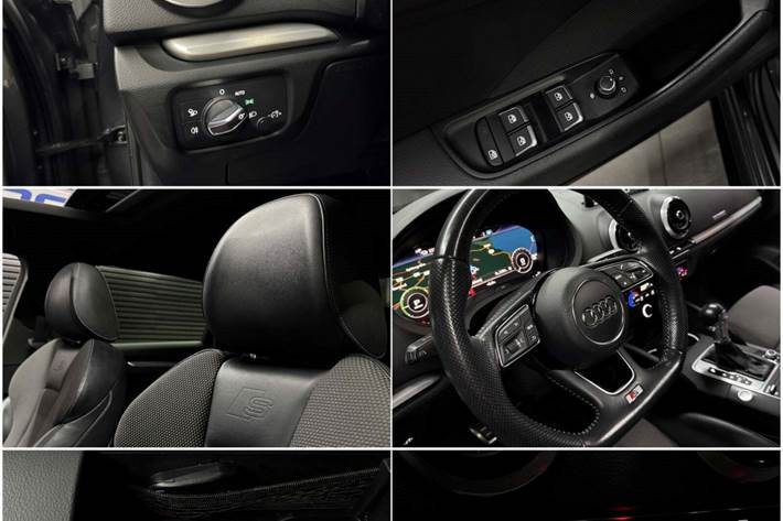 Grå Audi A3 fra 2017