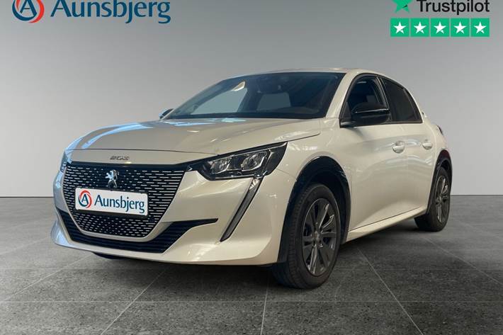 Hvid Peugeot e-208 fra 2022