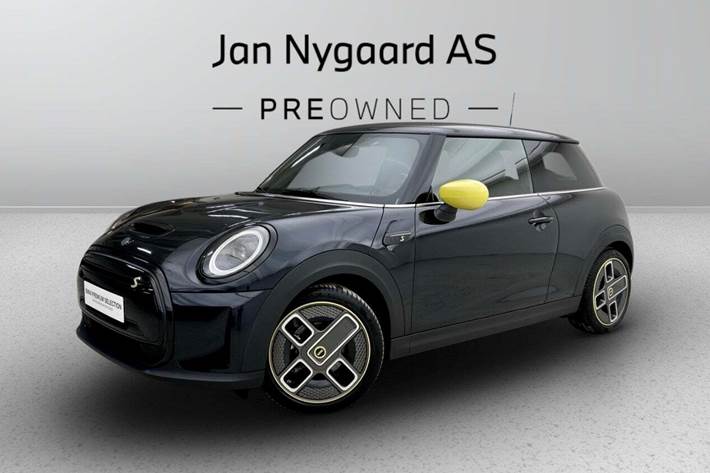 Blå Mini Cooper SE fra 2021