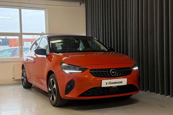 Orange Opel Corsa-e fra 2021