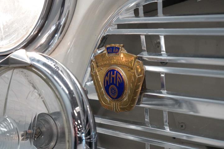 Hvid Volvo Amazon fra 1969 set udefra
