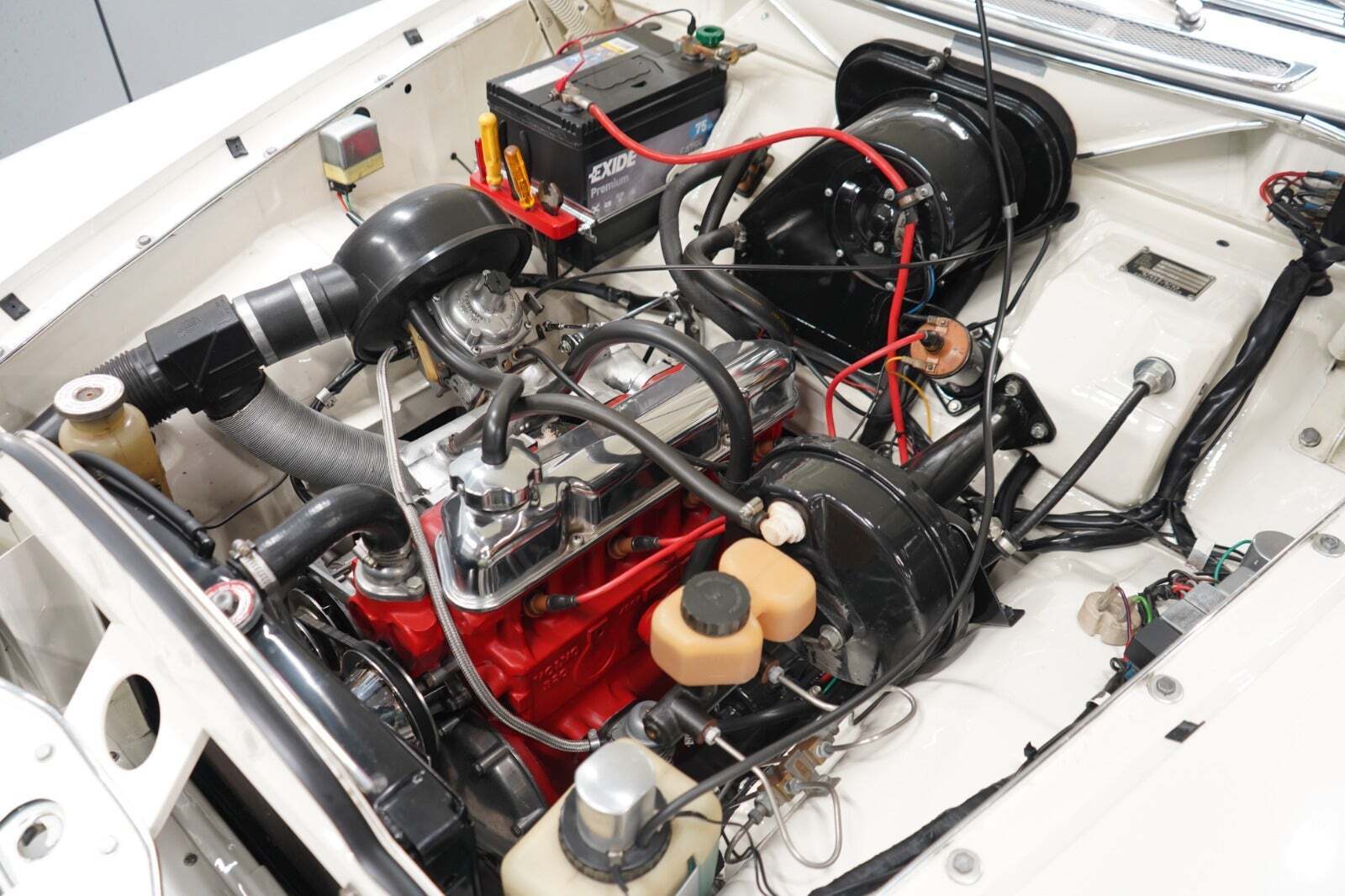 Hvid Volvo Amazon fra 1969 set udefra