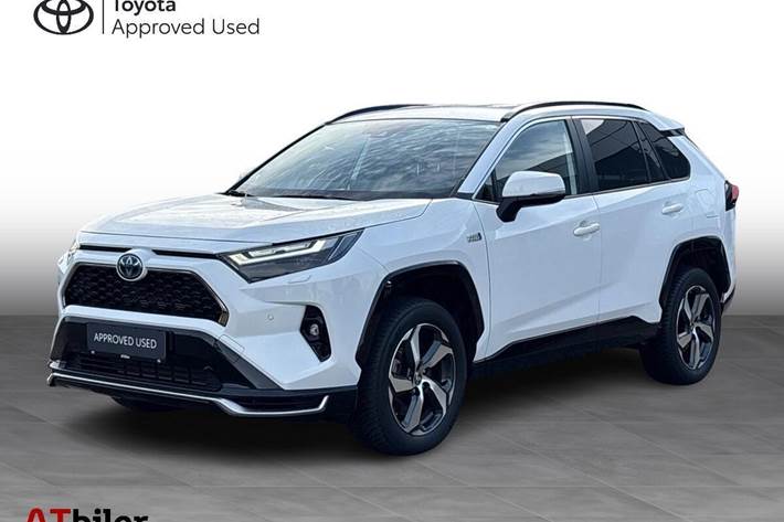 Hvid Toyota RAV4 Plug-in fra 2022 set udefra