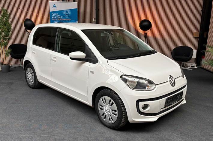 Hvid VW UP! fra 2016 set udefra