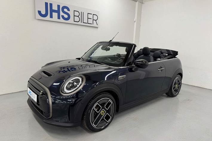 Blå Mini Cooper SE fra 2023