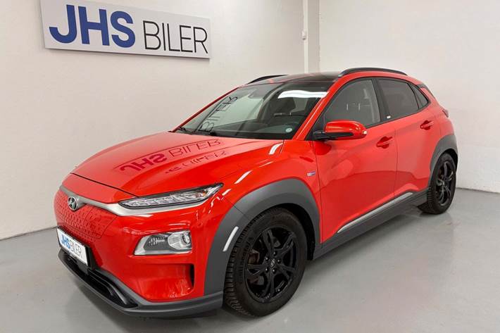 Rød Hyundai Kona fra 2020