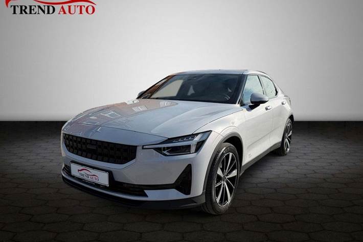 Grå Polestar 2 fra 2022 set udefra