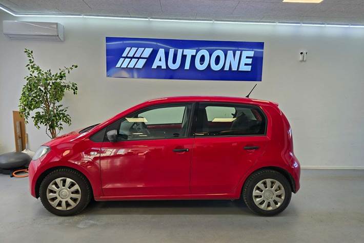 Rød Skoda Citigo fra 2016