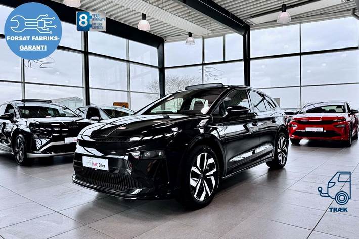 Sort Skoda Enyaq fra 2026 set udefra