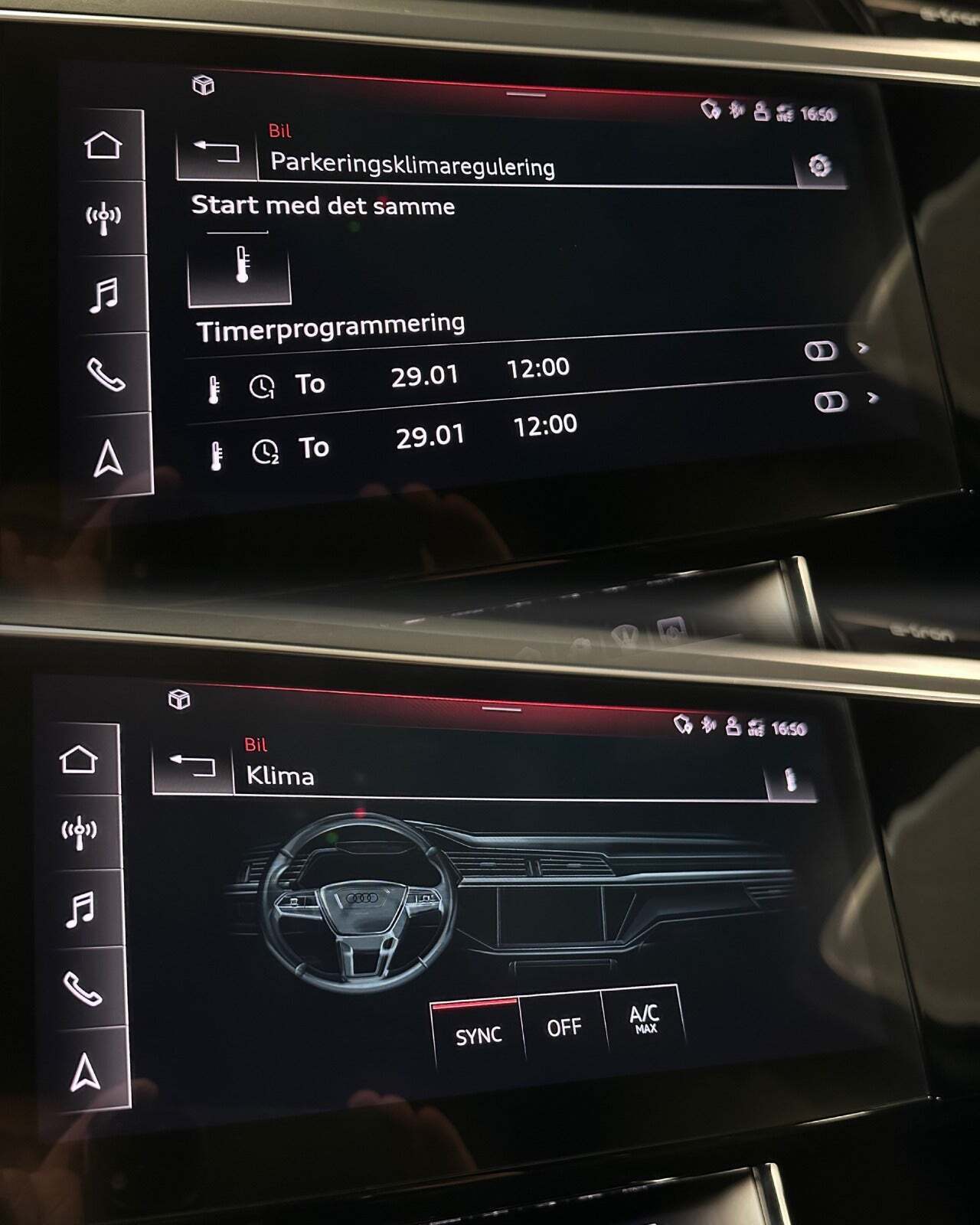 Sort Audi e-tron fra 2021