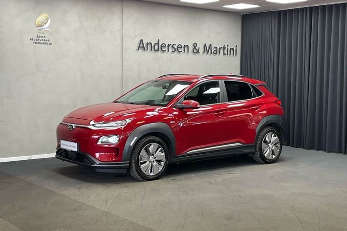 Rød Hyundai Kona fra 2020
