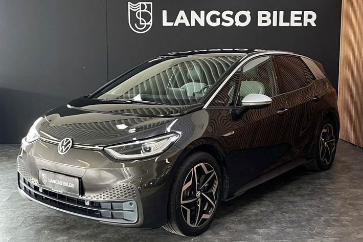 Grå VW ID.3 fra 2021 set udefra