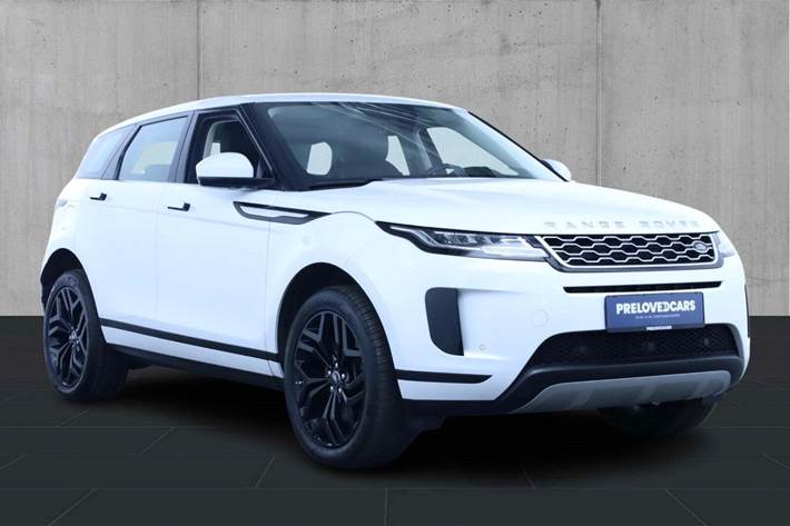 Hvid Land Rover Range Rover evoque fra 2020