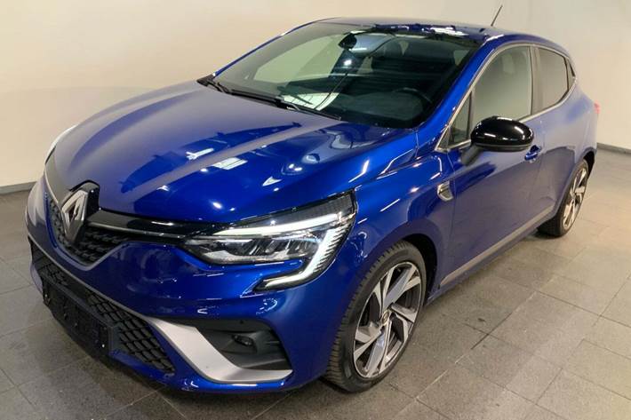Blå Renault Clio V fra 2020 set udefra