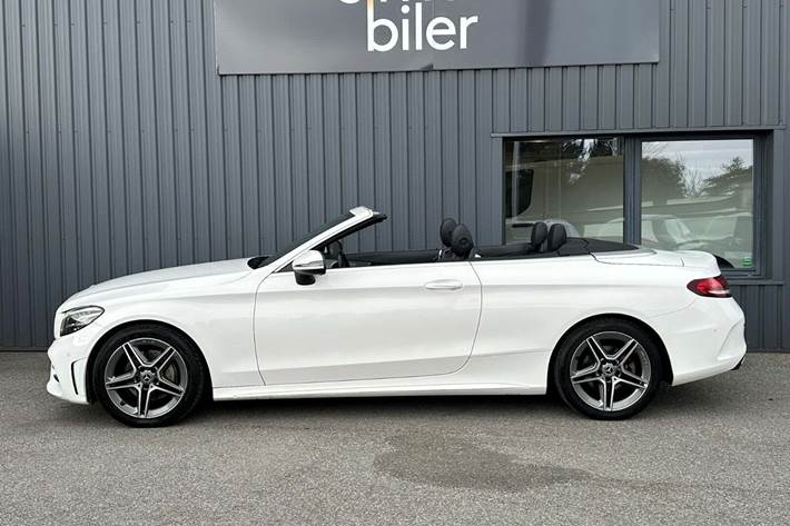 Hvid Mercedes C200 fra 2019