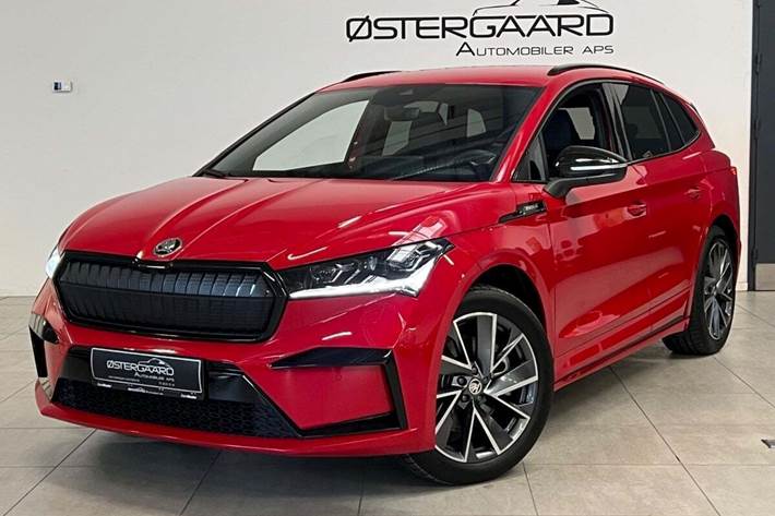 Rød Skoda Enyaq fra 2025