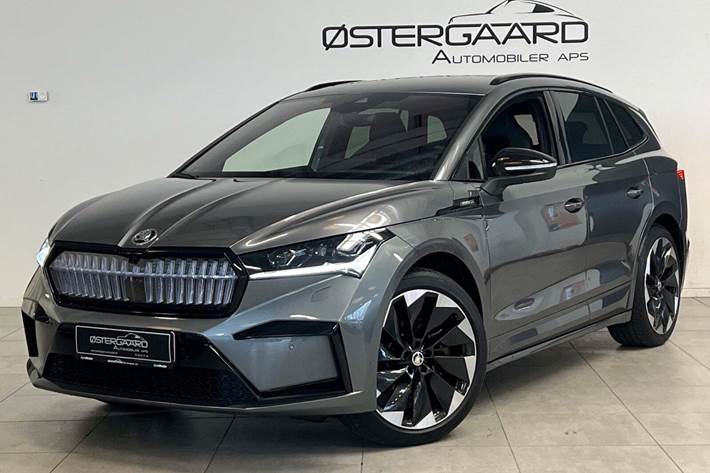 Grå Skoda Enyaq fra 2025