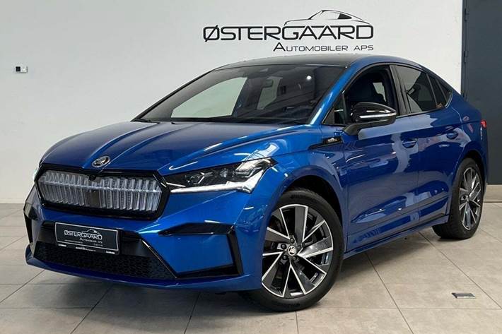 Blå Skoda Enyaq fra 2025