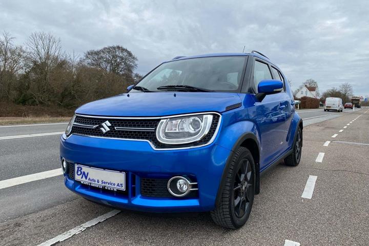 Blå Suzuki Ignis fra 2019 set udefra