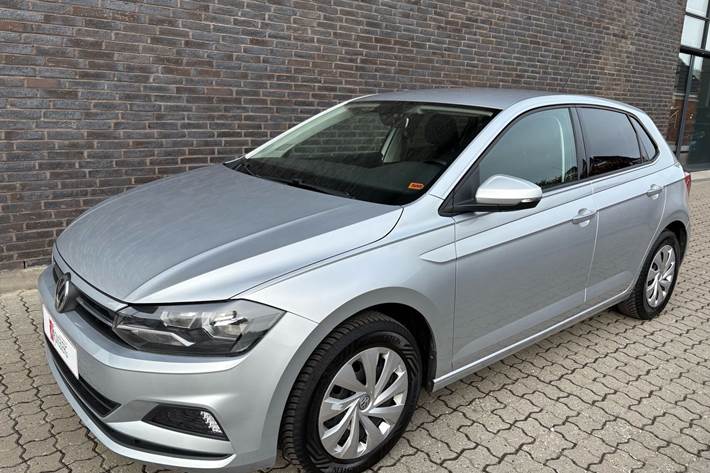 Sølv VW Polo fra 2020