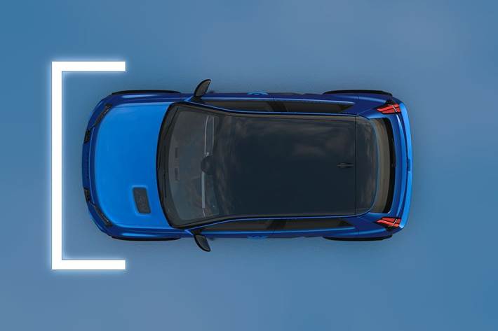 Blå Alpine A290 fra 2026 set udefra