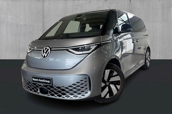 Grå VW ID.Buzz fra 2023 set udefra