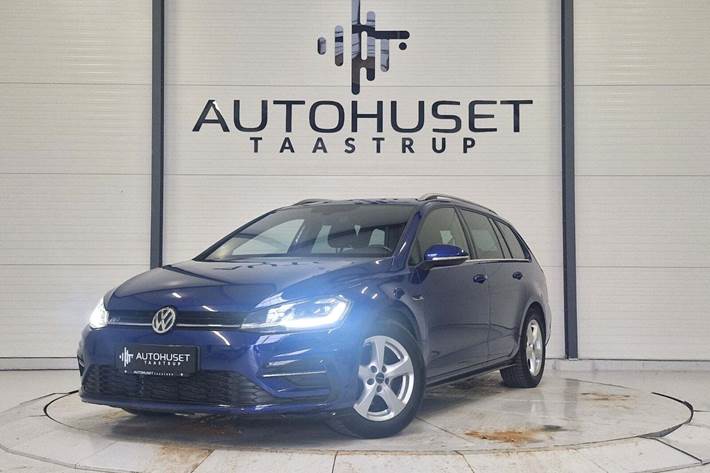 Blå VW Golf VII fra 2020