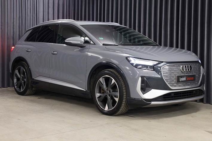 Grå Audi Q4 e-tron fra 2022