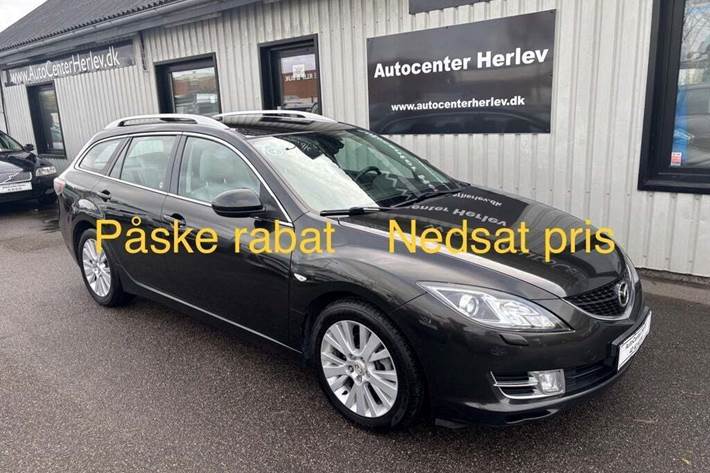 Brun Mazda 6 fra 2009 set udefra