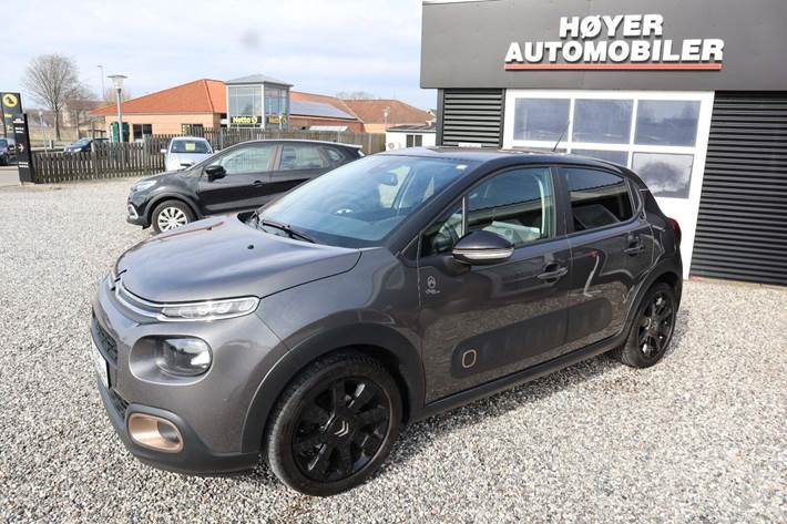 Grå Citroën C3 fra 2019 set udefra