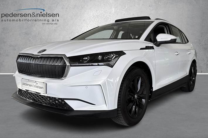 Hvid Skoda Enyaq fra 2021