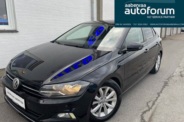 Sort VW Polo fra 2020