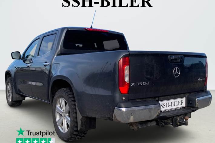 Grå Mercedes X350 d fra 2019