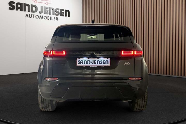 Grå Land Rover Range Rover evoque fra 2023 set udefra
