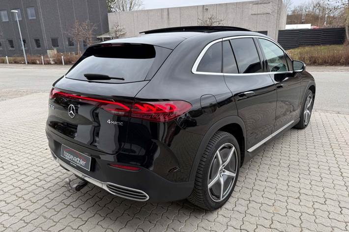 Sort Mercedes EQE350 SUV fra 2025