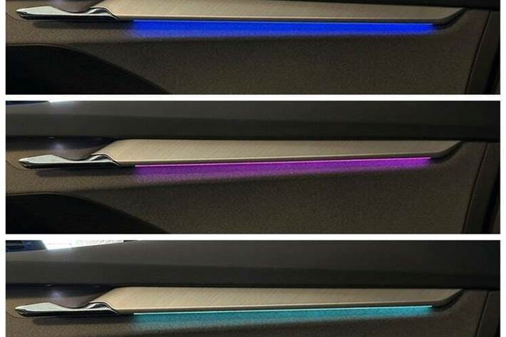 Blå Skoda Enyaq fra 2022