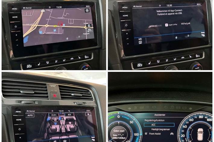 Sort VW e-Golf VII fra 2019