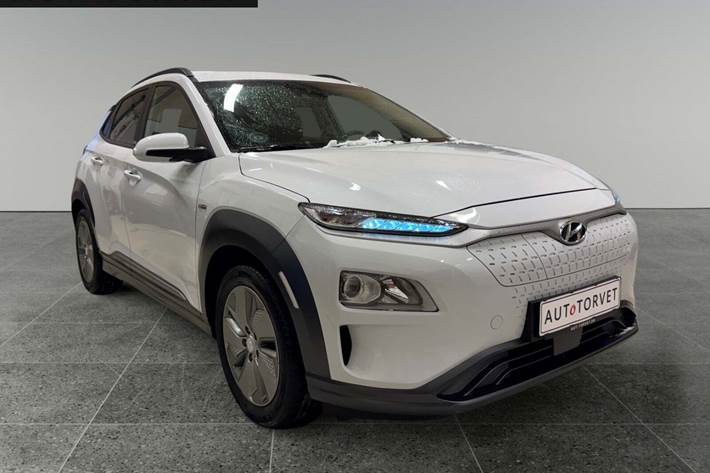 Hvid Hyundai Kona fra 2020