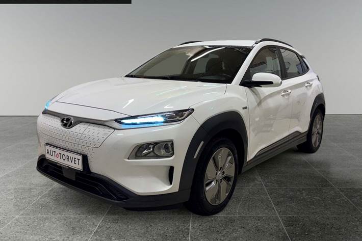 Hvid Hyundai Kona fra 2021