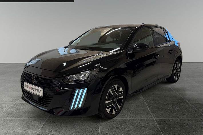 Sort Peugeot 208 fra 2024