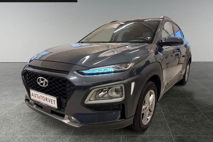 Grå Hyundai Kona fra 2020