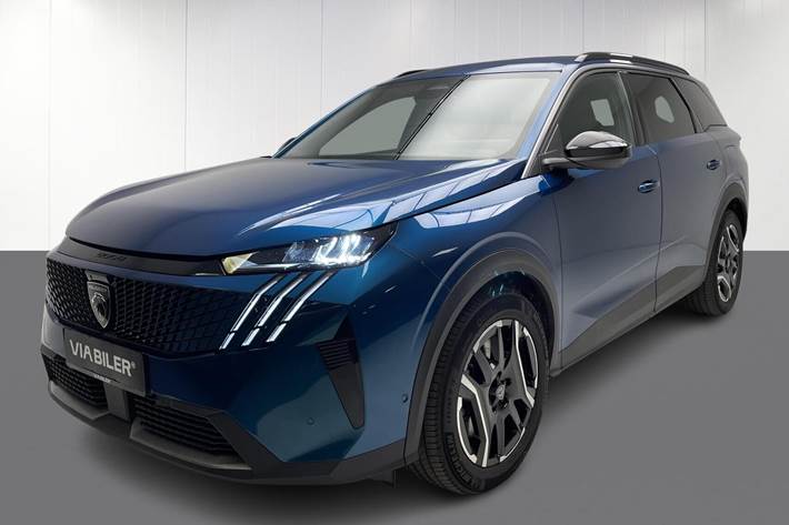 Blå Peugeot e-5008 fra 2025